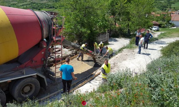 Се бетонираат пристапни улици во населените места Бели и Нивичани
