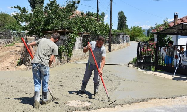 Се бетонираат пристапни патишта и улици во неколку населени места