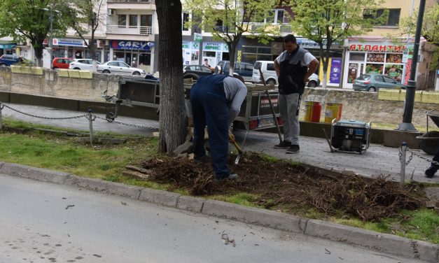 Старите клупи покрај кејот на Кочанска Река се менуваат со нови