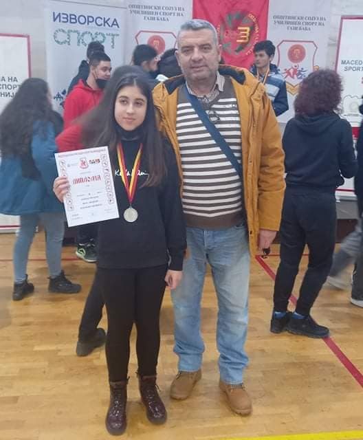 Ученичката Јована Давиткова носител на второ место на државен натпревар во шах