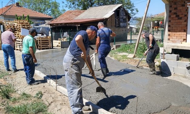 Се бетонираат две улици во Прибачево