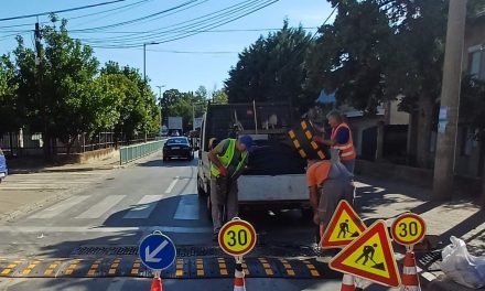 Обновени „лежечки полицајци“ на четири улици во Кочани и Оризари